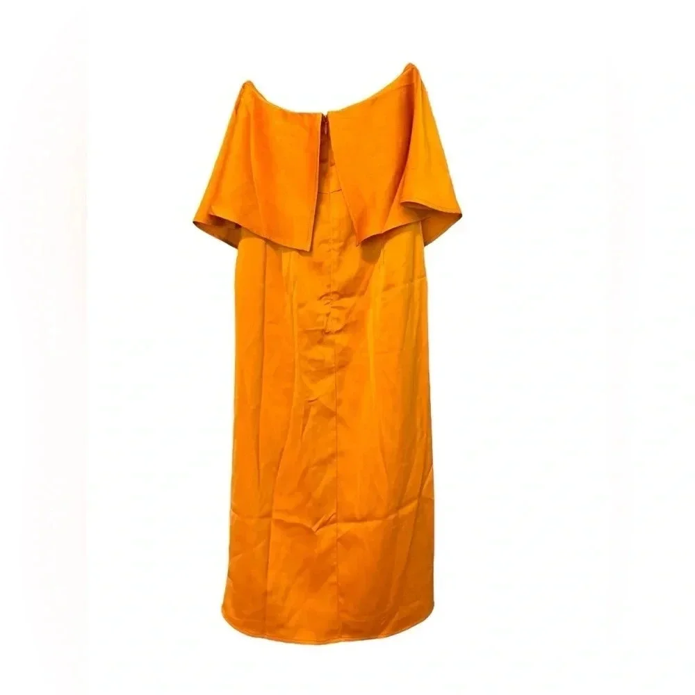 NWT Revolve Lovers and Friends Marigold Violet Strapless Midi Dress Silk Size XS